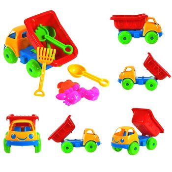 ダンプカー おもちゃ ビーチセット 17cm (10個セット)
