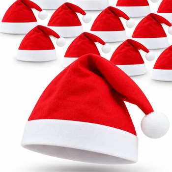 定番サンタ帽子 - XMAS CAP (12枚セット)