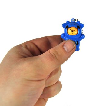回転する顔のクマのキーホルダー (24個セット)