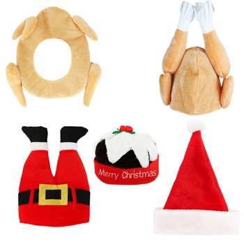 おもしろ豪華クリスマスハット アソート - XMAS CAPS (6個セット)