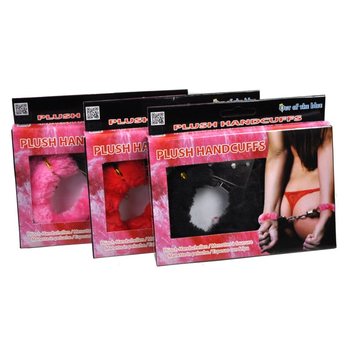 セクシーなプラッシュ付き手錠（6個入り）