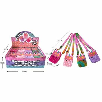 ユニコーン プッシュポップ ショルダーバッグ ディスプレイ付 (24個入)