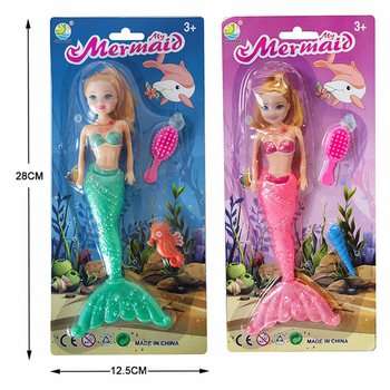 人魚（マーメイド）ドール 台紙入り (6個セット)