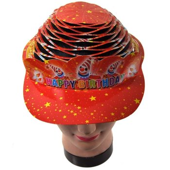 6個入り 誕生日 スパイラルハット 袋入り (6個)
