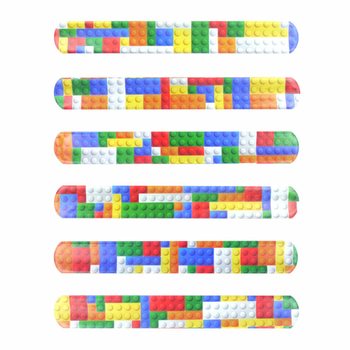 スナップブレスレット - ブロックデザイン (120個入)