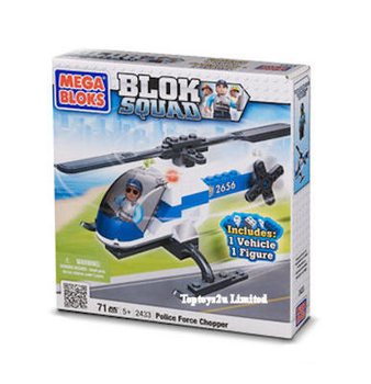 メガブロック MEGA BLOKS - 消防パトロールSUV ＆ 警察ヘリコプター（2点入）