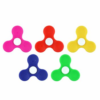 プラスチック ハンドスピナー ディスプレイ付き - ミックスカラー (100個入)