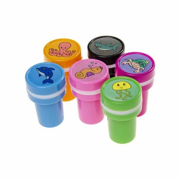 海の生き物スタンプ - 60個入りディスプレイ