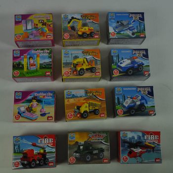 BRICKS ブロック玩具 - ディスプレイ付きミックスシリーズ (20個入り)
