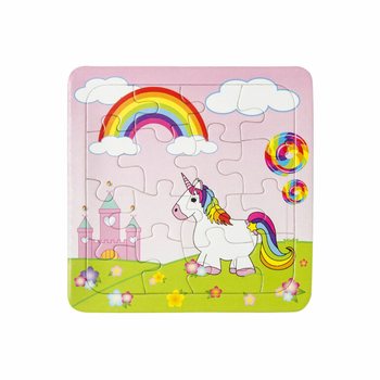 MIX ユニコーンパズル - 14 x 14 cm (50個入)