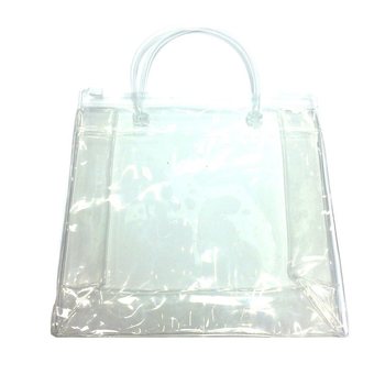 高級 透明 底マチ付き角底ラッピングバッグ 丈夫な持ち手付き 18.5x18cm (25枚入)