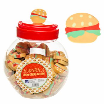 ポット入りハンバーガー消しゴム (100個入り)