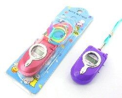 携帯電話型LCD吊り時計 (24個入)