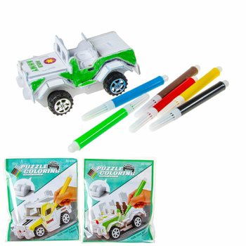 3Dパズル 組み立て＆色塗り マイカー (12個セット)