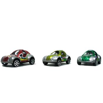 プルバック ミニカー 4台セット ウィンドウボックス入り