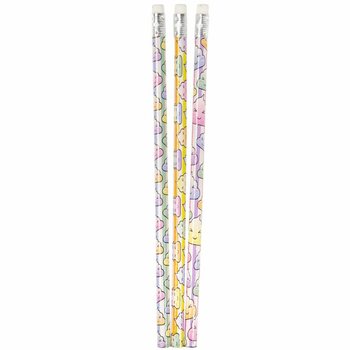 ネオン「うんち」消しゴム付き鉛筆（12本入）