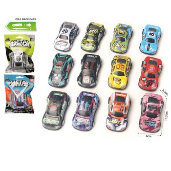 メタル プルバック ミニカー ギフトバッグ入り（24個セット）