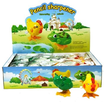 ゼンマイ式 動物 鉛筆削り (24個入) | 玩具・雑貨卸売