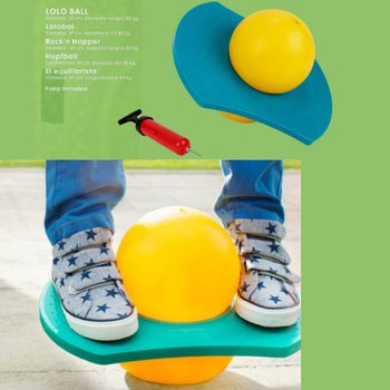 ロロボール &Oslash;37CM、ポンプ付き (2個セット)
