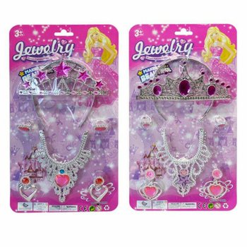 プリンセスビューティーセット（ティアラ、イヤリング、ネックレス、リング付き）