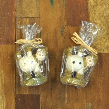 面白い雪だるまのキャンドル (12個入)