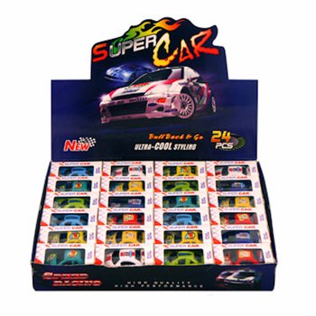 プルバックカー ギフトボックス入り 24個入りディスプレイセット