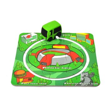 パズルコース付きゼンマイ式ミニカー（10個セット）