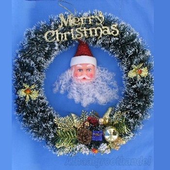 クリスマス ドアデコレーション - ラウンド (2個入)