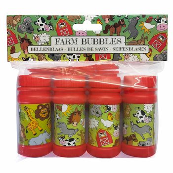 シャボン玉 50ML 牧場の動物 (4個セット)
