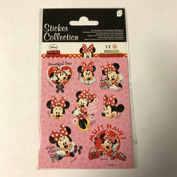 ディズニー ミニーマウス ステッカーシート - 16 x 9 cm (10セット)