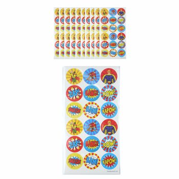 ファンステッカー - スーパーヒーロー 1シート18枚入 (10枚セット)