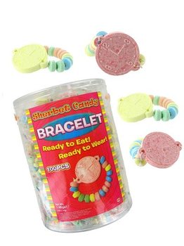 食べられるキャンディブレスレット 14g ボトル入り (100個入)