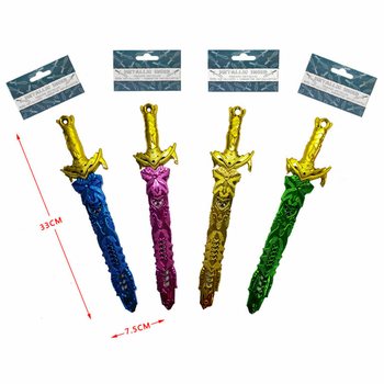 メタリックカラー おもちゃの剣 33cm（36個セット）