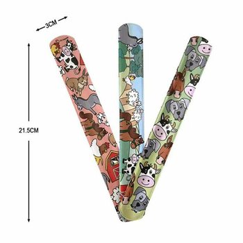 スラップブレスレット - 牧場の動物たち (36個セット)