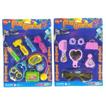 Fun Galore 女の子用プレイセット 台紙付 30cm (12個入)