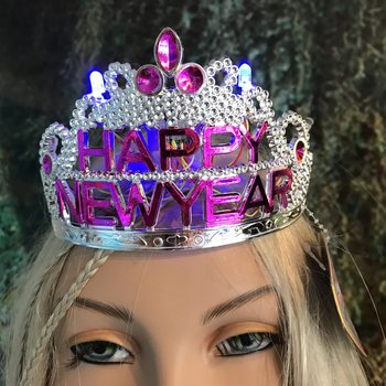 HAPPY NEW YEAR ライト付きクラウン（10個入り）