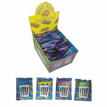 自動膨張式バット - スーパーヒーロー BOOM! - 49x13cm - ディスプレイ (48個入り)