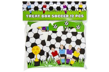 サッカーお菓子ボックス 12x12.5x6 cm (12個セット)