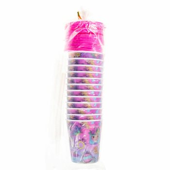 プリンセス ストロー付きドリンク＆アイスカップ (12個入)