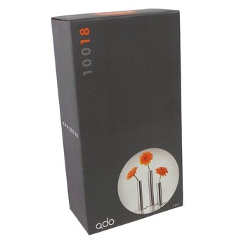 QDO - ステンレス製 一輪挿し花瓶 3個セット (1セット)