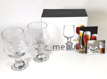 MENU - ダークビール用ビールグラス 2個セット (1個)
