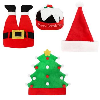 おもしろ豪華クリスマスハット アソート - XMAS CAPS (6個セット)
