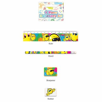 スマイリー 文房具4点セット (24個入)
