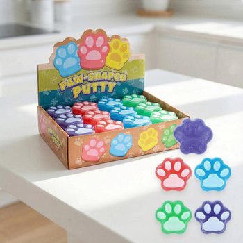 肉球シェイプ スライム - Paw Shaped Putty (24個入り)