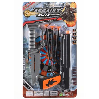アサルト・エリート - 玩具銃セット 吸盤ダーツ＆ナイフ付き (6個入)