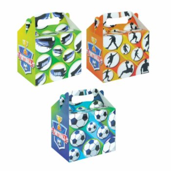 メニューボックス – サッカー – 14 x 9.5 x 18 cm (24個)