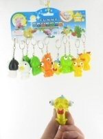 飛び出す目玉 動物キーホルダー (12個入)