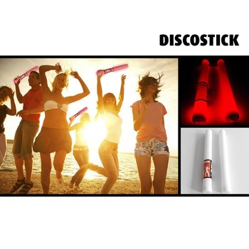 LED フォームスティック 単色 - パーティースティック - レッド - 38.5 CM (19本入)