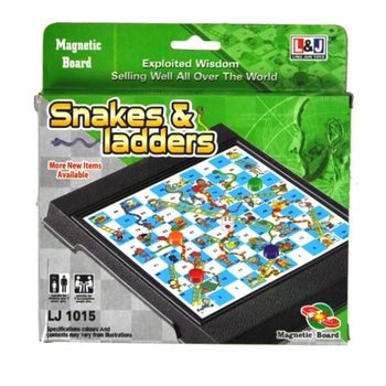 マグネット式 へびと梯子 トラベルゲーム (6個入)
