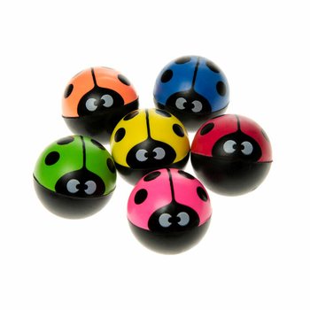 てんとう虫スーパーボール &Oslash; 3.6 cm ディスプレイ（30個入）